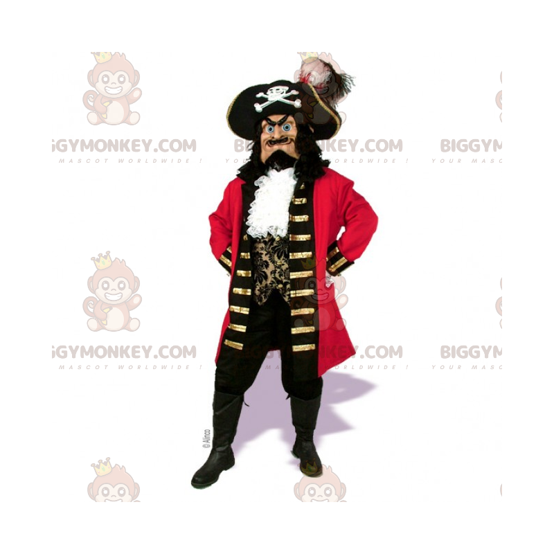 Figur BIGGYMONKEY™ Maskottchenkostüm – Piratenschiffskapitän -