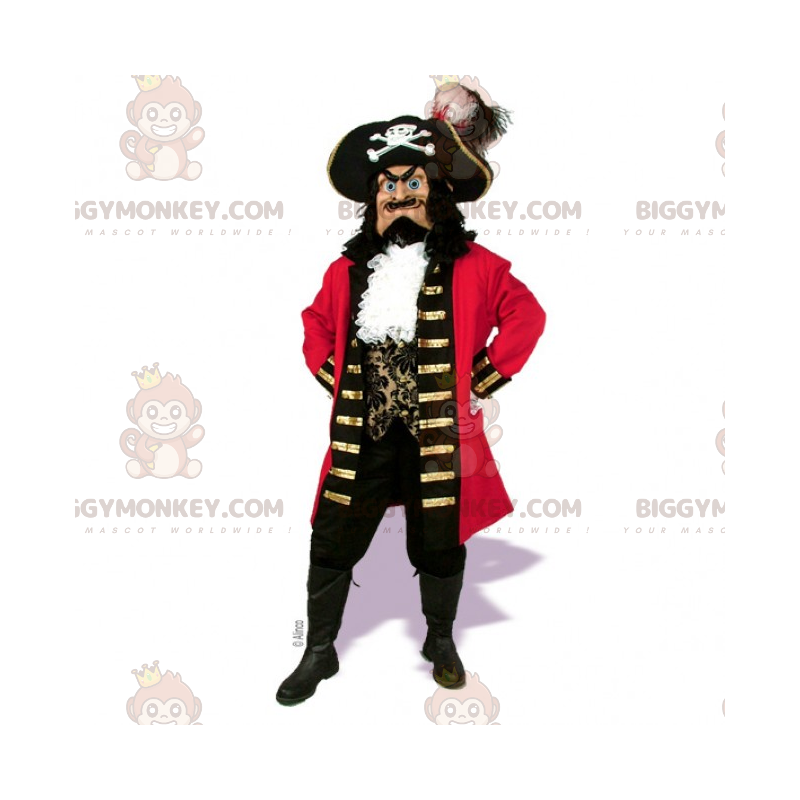 Karakter BIGGYMONKEY™ maskotkostume - kaptajn for piratskib -