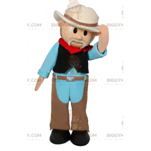 Karaktär BIGGYMONKEY™ Maskotdräkt - Cowboy - BiggyMonkey maskot