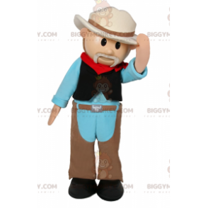 Costume de mascotte BIGGYMONKEY™ de personnage - Cowboy -