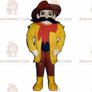 Character BIGGYMONKEY™ Mascot Costume - Big Mustache Cowboy -