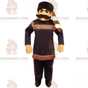 Traje de mascote do personagem BIGGYMONKEY™ - Davy Crockett –