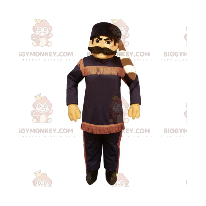 Traje de mascote do personagem BIGGYMONKEY™ - Davy Crockett –