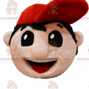 Charakter BIGGYMONKEY™ Maskottchenkostüm – Junge mit Mütze -