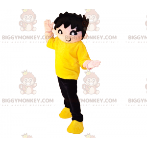 BIGGYMONKEY™ Karakter Mascottekostuum Messy Hair Boy -