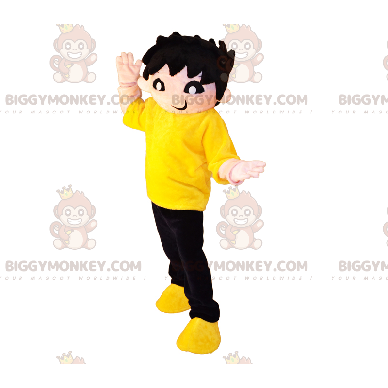 BIGGYMONKEY™ Character Mascot Costume Messy Hair Boy –