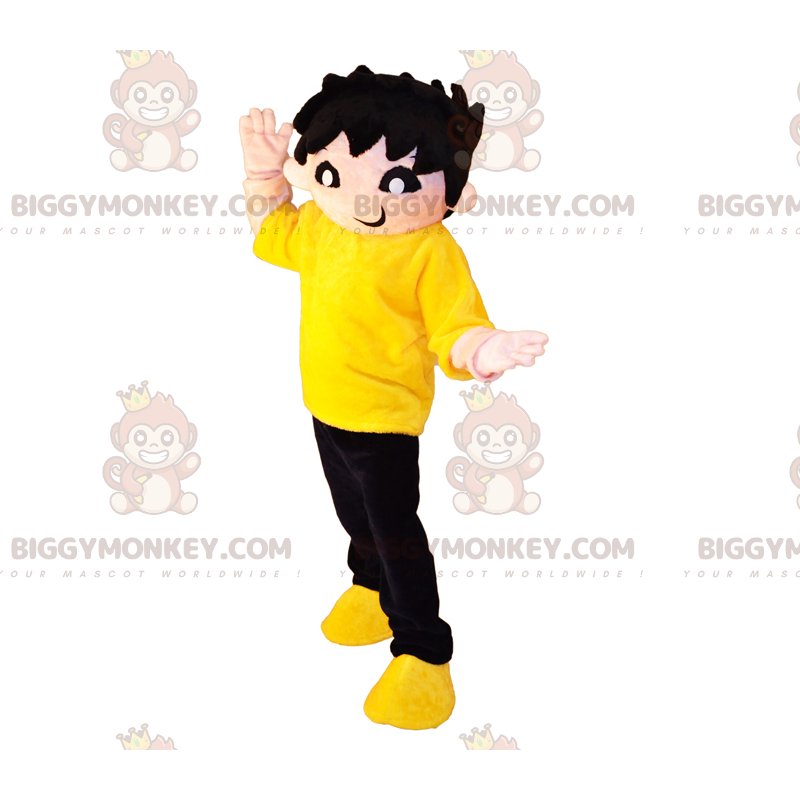 Traje de Mascote de Personagem BIGGYMONKEY™ Garoto de Cabelo