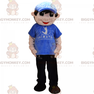 Karakter BIGGYMONKEY™ mascottekostuum - jongen in trainingspak
