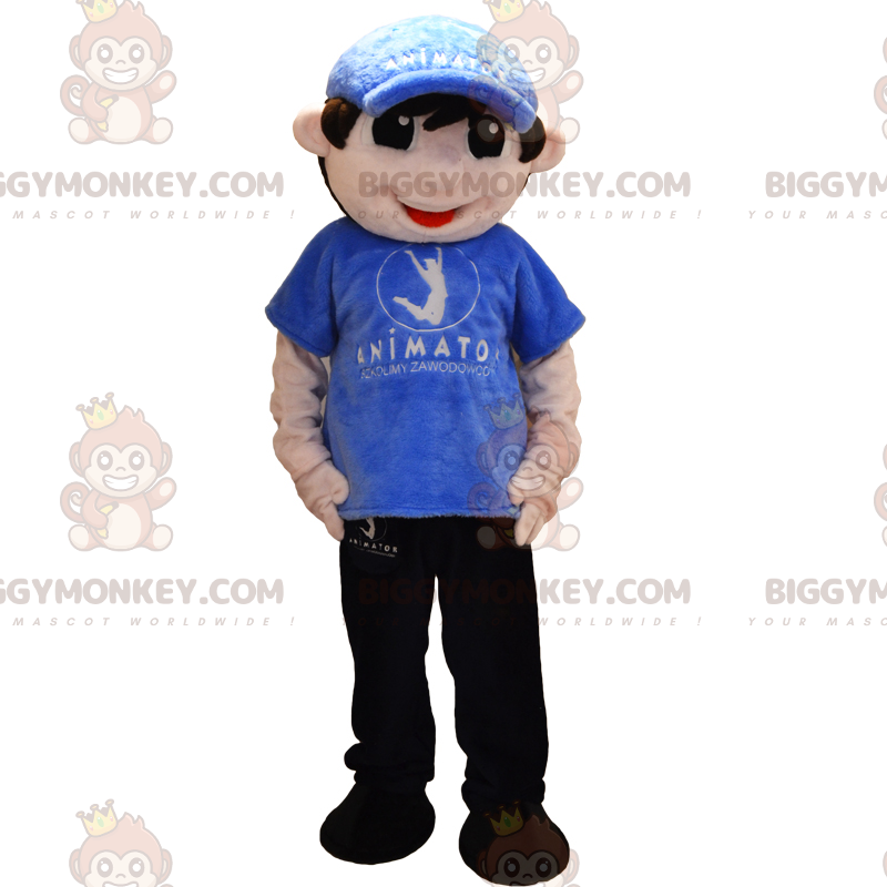 Traje de mascote de personagem BIGGYMONKEY™ - menino de