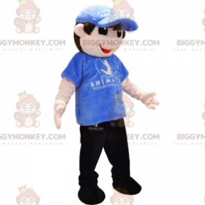 Figur BIGGYMONKEY™ Maskottchenkostüm – Junge in Trainingsanzug