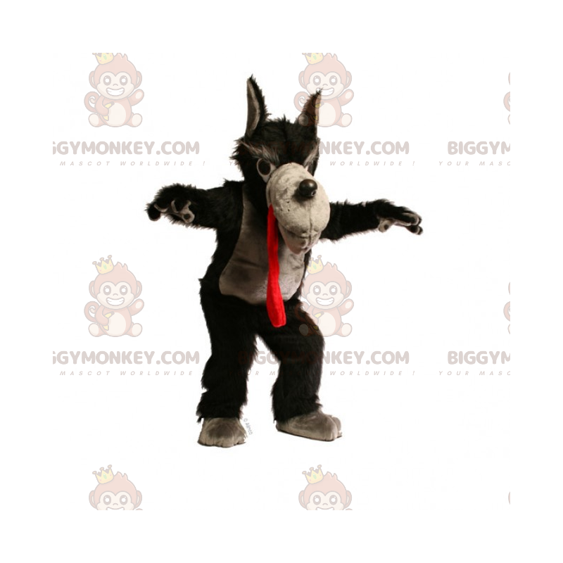 Charakter BIGGYMONKEY™ Maskottchenkostüm – Big Bad Wolf -