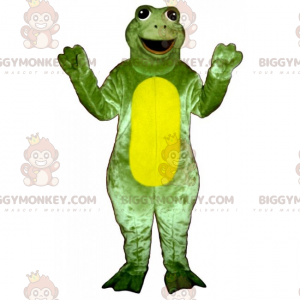 Kostium maskotka BIGGYMONKEY™ — żaba z dużym uśmiechem -
