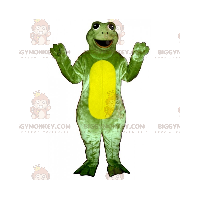 Figur BIGGYMONKEY™ Maskottchenkostüm – Frosch mit breitem