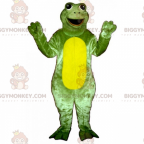 Hahmo BIGGYMONKEY™ maskottiasu - sammakko leveällä hymyllä -