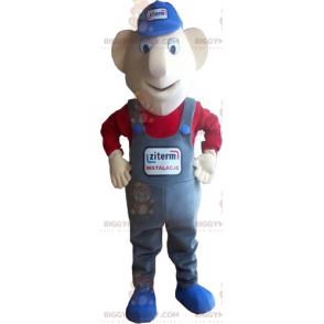 Costume de mascotte BIGGYMONKEY™ de personnage - Mécanicien -