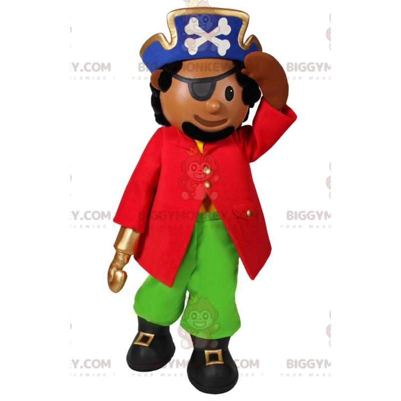 Costume de mascotte BIGGYMONKEY™ de personnage - Pirate avec