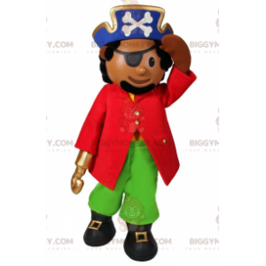 Figur BIGGYMONKEY™ Maskottchenkostüm – Pirat mit Haken -