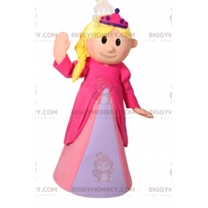 Karakter BIGGYMONKEY™ maskotkostume - Prinsesse i lyserød kjole
