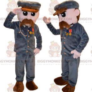 Character BIGGYMONKEY™ Mascot Costume - Soldier with Mustache –