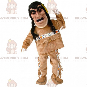 Inheems Amerikaans personage BIGGYMONKEY™ mascottekostuum -