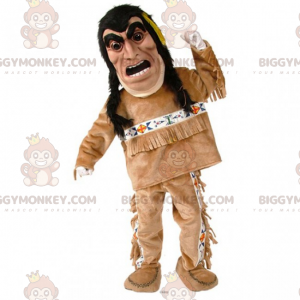 Traje de mascote de personagem nativo americano BIGGYMONKEY™ –