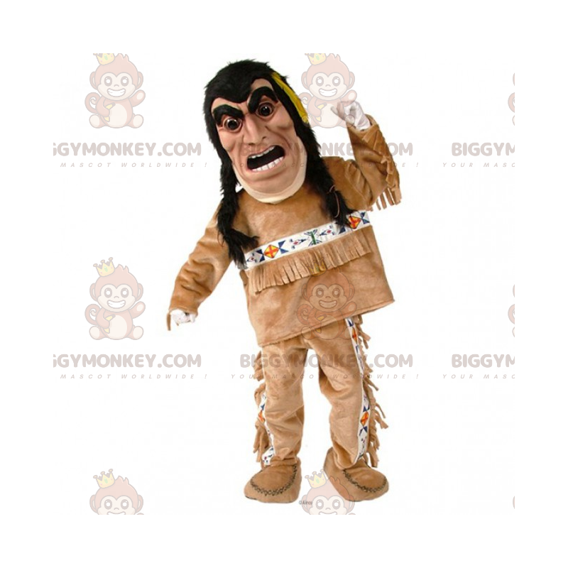 Inheems Amerikaans personage BIGGYMONKEY™ mascottekostuum -