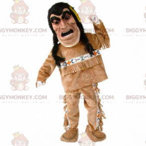 Kostium maskotki BIGGYMONKEY™ z postacią rdzennego Amerykanina