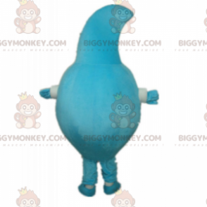 Traje de mascote de personagem azul BIGGYMONKEY™ com rosto