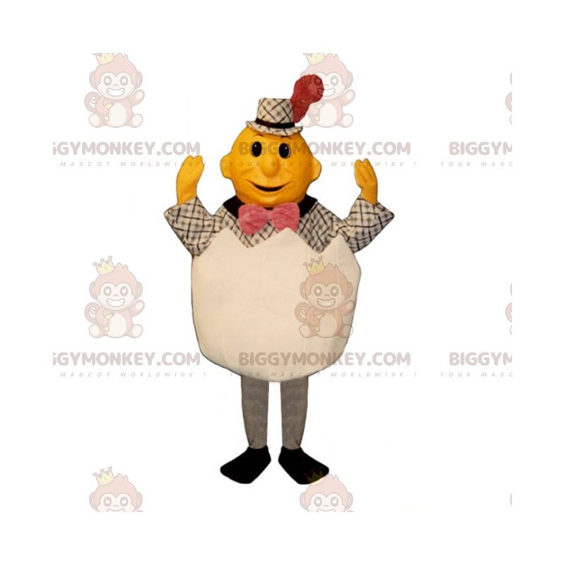 Costume da mascotte BIGGYMONKEY™ personaggio guscio d'uovo -