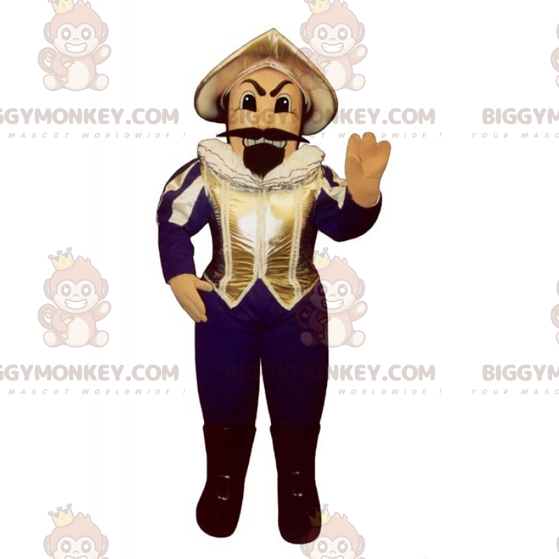 Costume de mascotte BIGGYMONKEY™ de personnage du 14e siècle -