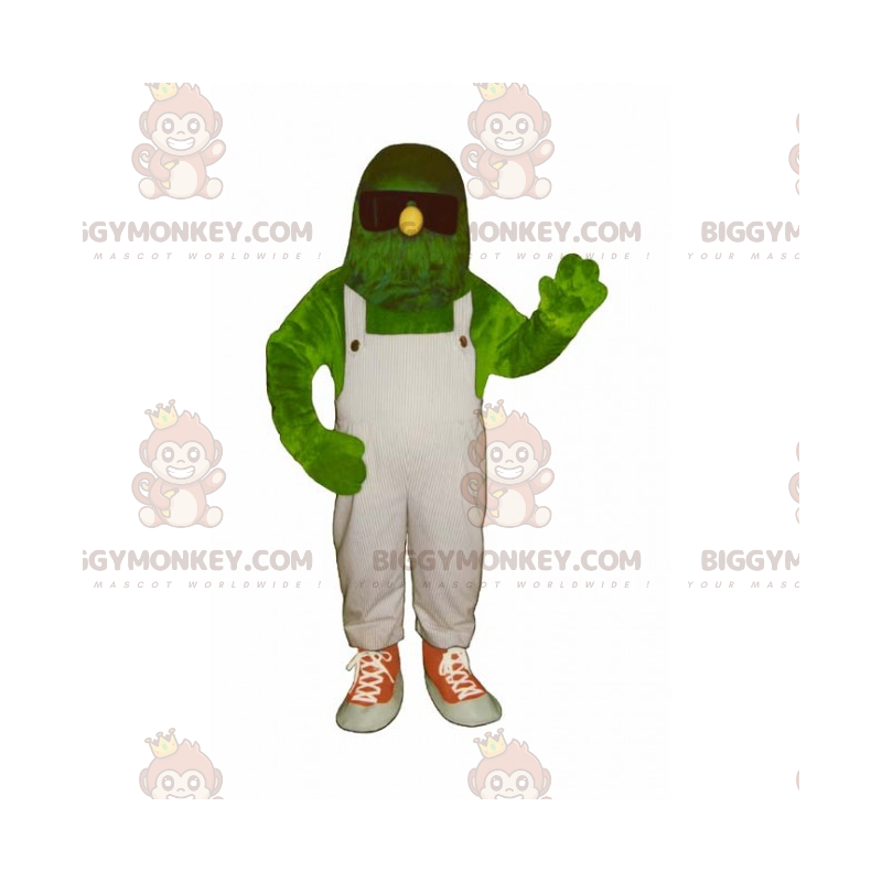 Fiktive Figur BIGGYMONKEY™ Maskottchenkostüm in Overalls und