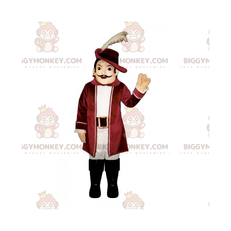 Figura Histórica Traje da Mascote BIGGYMONKEY™ - Conquistador –