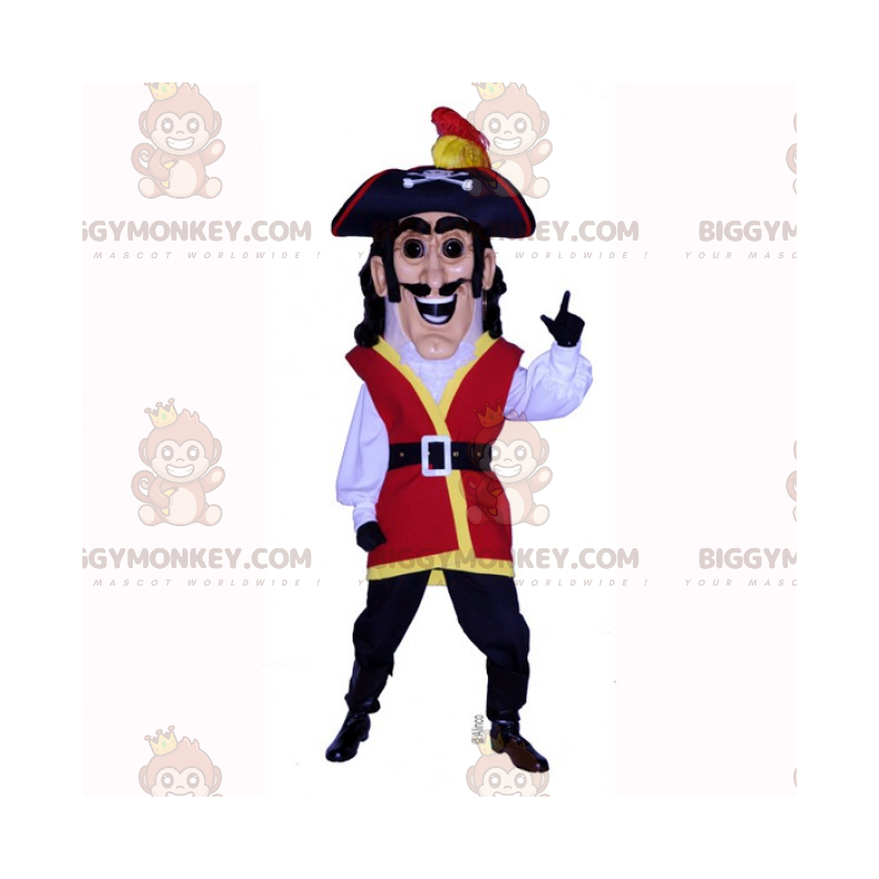 Historická postava Kostým maskota BIGGYMONKEY™ – Pirát –