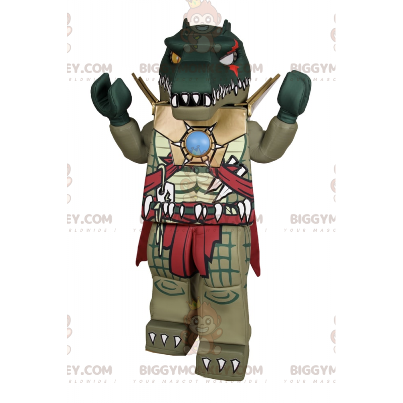 Costume da mascotte Lego Character BIGGYMONKEY™ - Coccodrillo