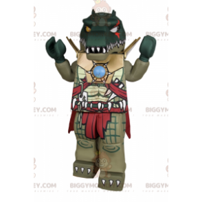 Lego Character BIGGYMONKEY™ Mascot Costume - Armored Crocodile