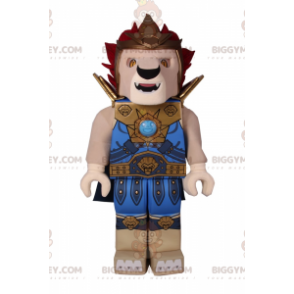 Lego-Figur BIGGYMONKEY™ Maskottchen-Kostüm – gepanzerter Löwe -