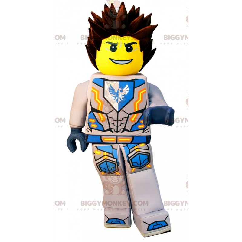 Costume de mascotte BIGGYMONKEY™ de personnage Lego en armure -