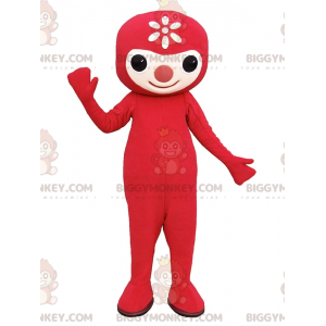 BIGGYMONKEY™-mascottekostuum met rood karakter - Biggymonkey.com