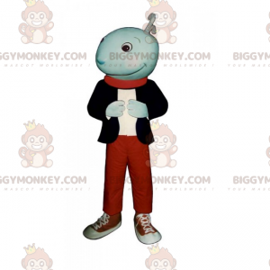 Smiling Character BIGGYMONKEY™ Mascot Costume With Basketball –