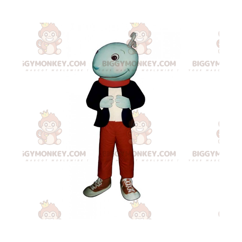 Smiling Character BIGGYMONKEY™ Mascot Costume With Basketball -