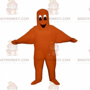 Orange lächelnder Charakter BIGGYMONKEY™ Maskottchenkostüm -