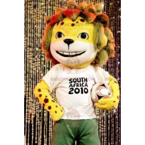 FIFA 2010 Little Yellow Tiger BIGGYMONKEY™ maskotdräkt -