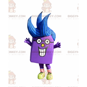 Disfraz de mascota BIGGYMONKEY™ de personaje morado -