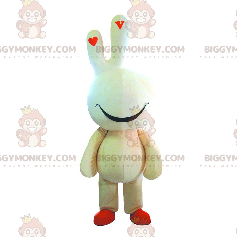 Disfraz de mascota BIGGYMONKEY™ de caricatura sonriente -