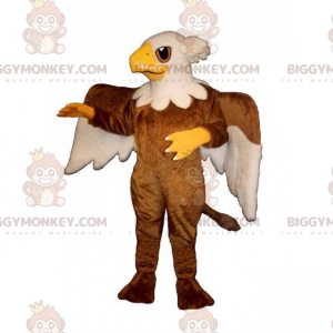 BIGGYMONKEY™ Costume da mascotte Aquila con ali bicolore -