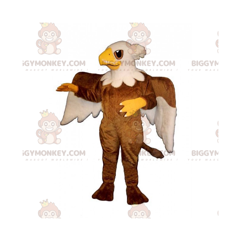 BIGGYMONKEY™ Costume da mascotte Aquila con ali bicolore -