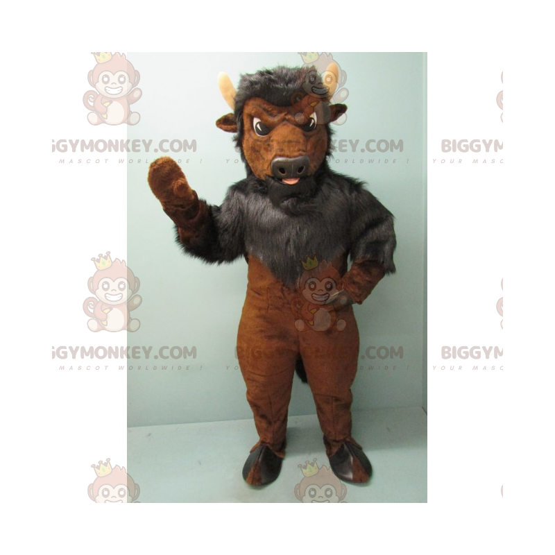 Dvoubarevný kostým maskota Little Ox BIGGYMONKEY™ –