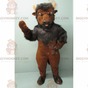 Costume da mascotte Bicolore Bue BIGGYMONKEY™ - Biggymonkey.com