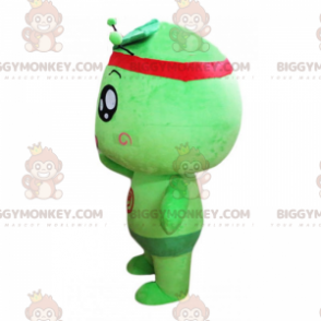 BIGGYMONKEY™ Little Round Green Man-mascottekostuum -