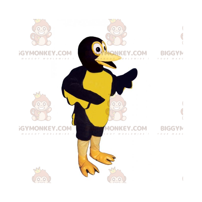 Tweekleurig eendje BIGGYMONKEY™ mascottekostuum -